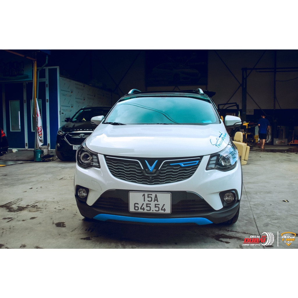 Tem sườn xe Fadil màu xanh, thay đổi màu sắc theo yêu cầu