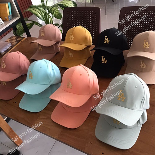 Nón kết thêu chữ LA | Mũ lưỡi trai thời trang cao cấp Uniex Nam Nữ SG120
