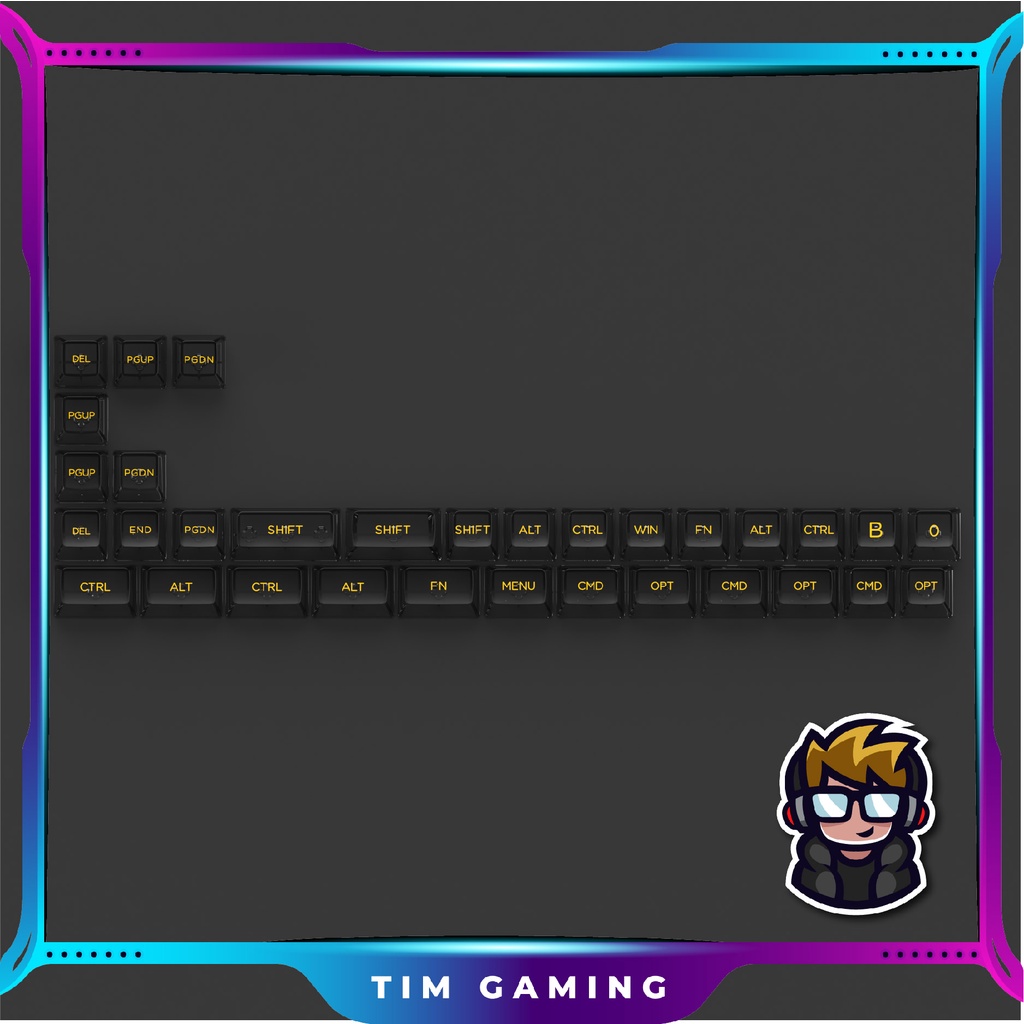 Bộ keycap bàn phím cơ AKKO – Black