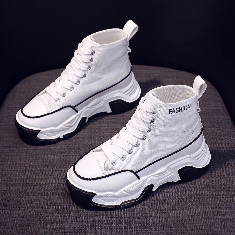 Giày Bốt Martin Đế Dày Tăng Chiều Cao Thời Trang Thu Đông 20 Cho Nữ