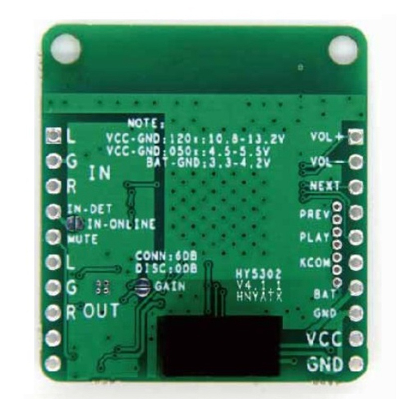 QCC3031 APTXHD Audio AUX Lossless Music Hifi Bluetooth 5.0 Receiving Board TPA6132A2 Car Audio Amplifier Board,3.3-4.2V