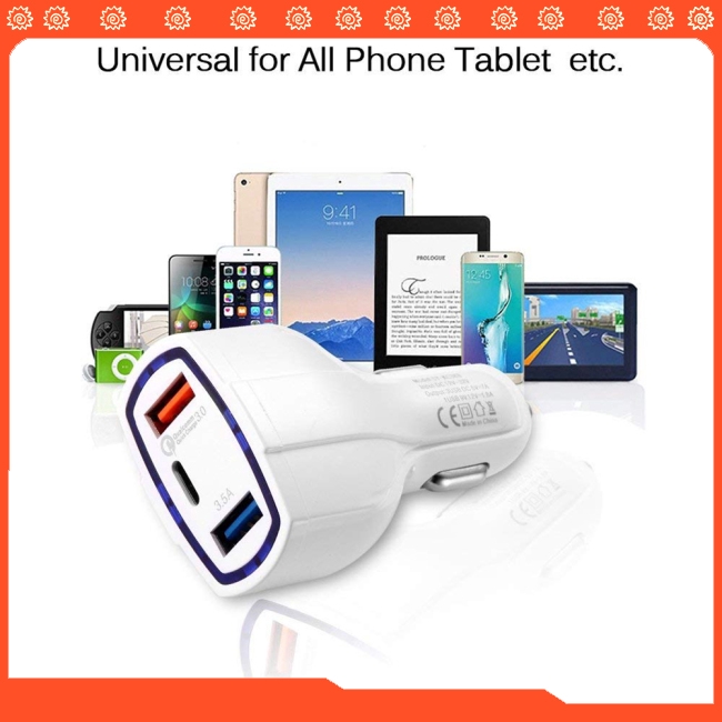 Cóc sạc 2 trong 1 hỗ trợ sạc nhanh tiện dụng gắn trong xe oto | BigBuy360 - bigbuy360.vn