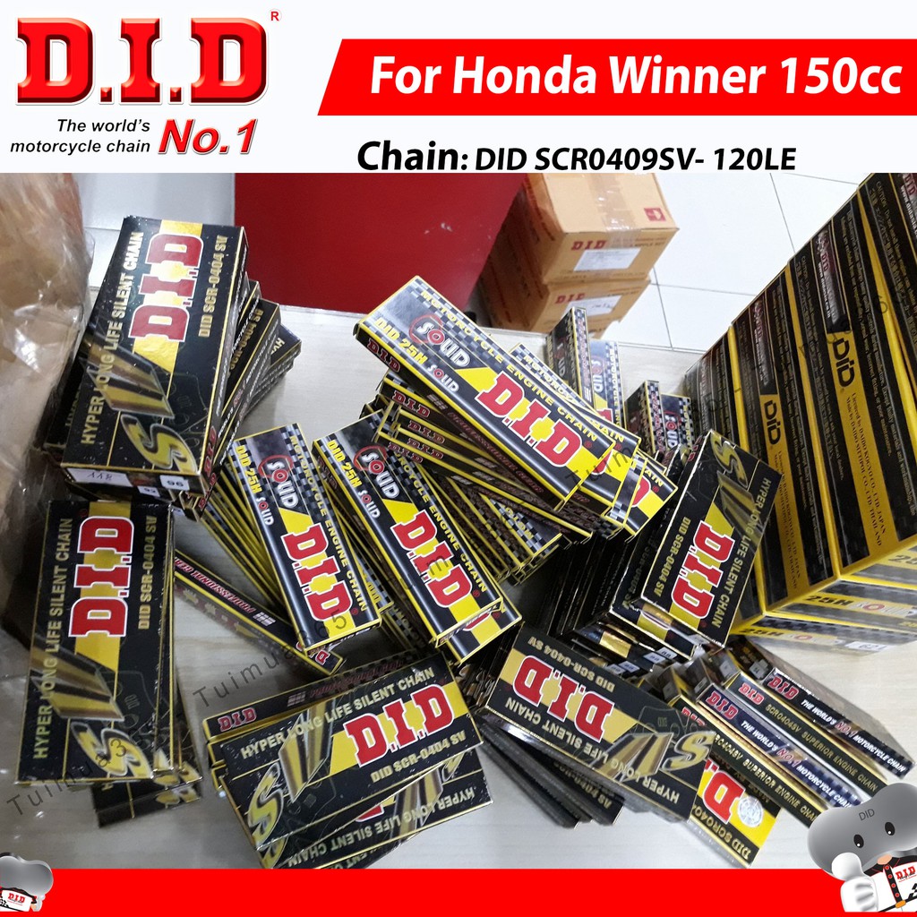 Sên Cam DID Honda Winner, Sonic 150cc nhập khẩu Thái Lan ( 3x4x120 )