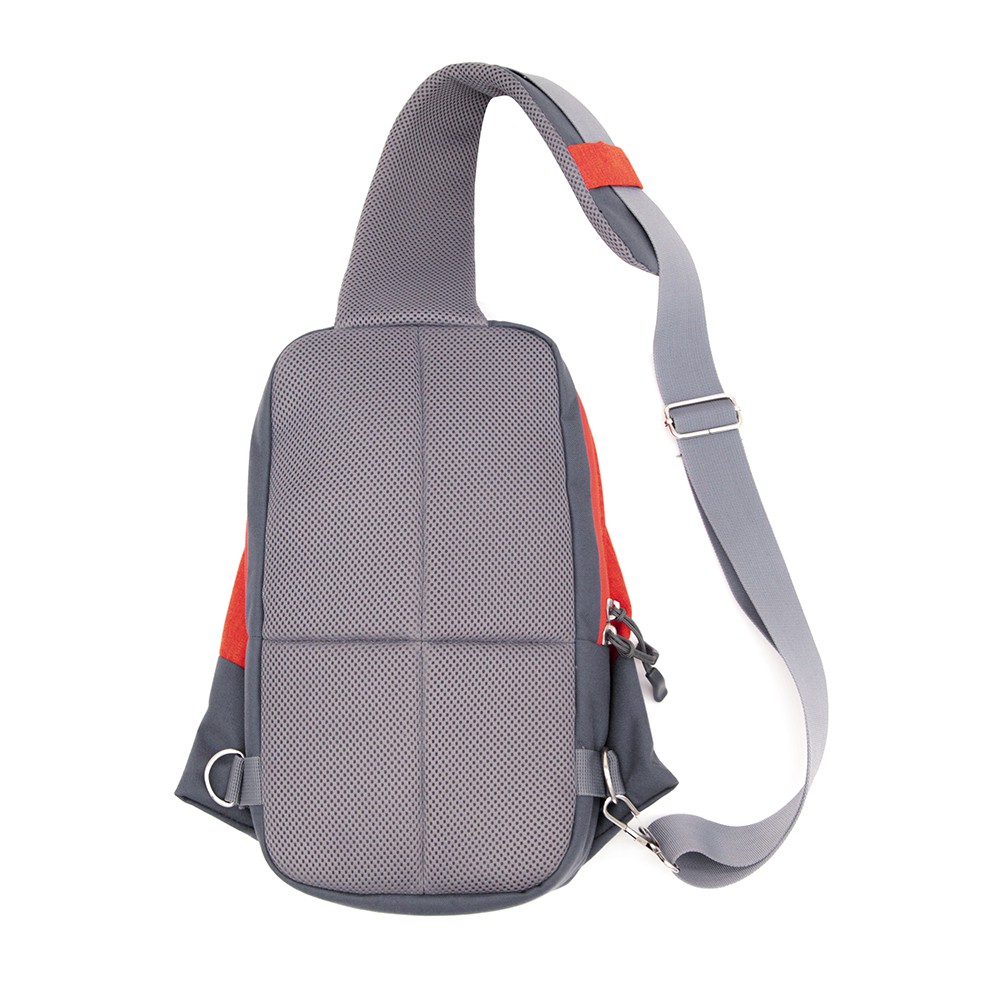 [TALK!] Túi Đeo Chéo Simple TALK Orange &amp; Grey tiện lợi chứa được nhiều đồ đi học, đi làm