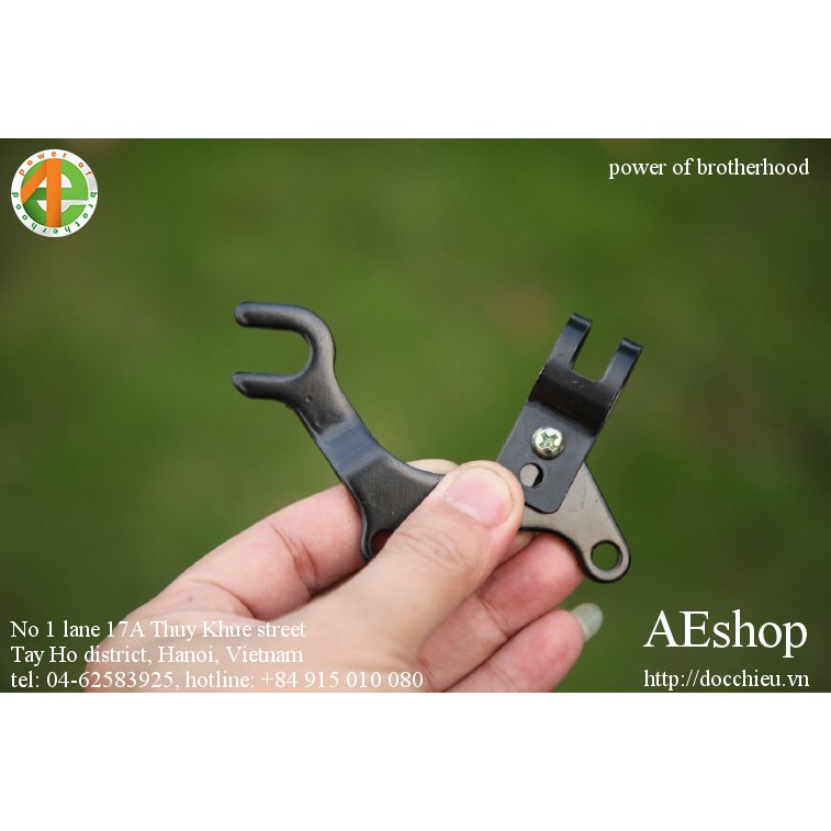 Tay chế lắp phanh đĩa cho xe đạp phanh cơ