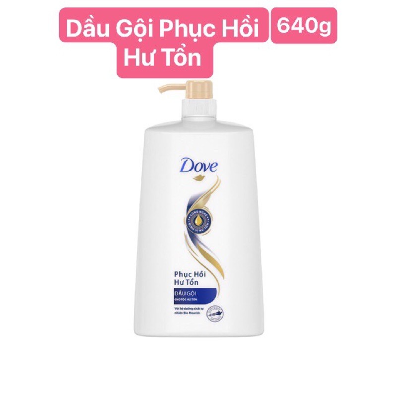 Dầu Gội Dove Phục Hồi Hư Tổn Chai 640g