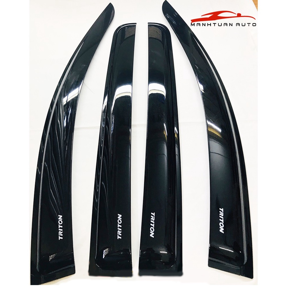 Vè Che Mưa Xe MITSUBISHI TRITON 2016- 2022 NHỰA ĐEN THÁI CAO CẤP, DÀY DẶN
