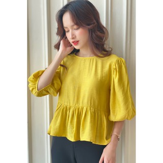 OLV - Áo Mustard Sleeve Top