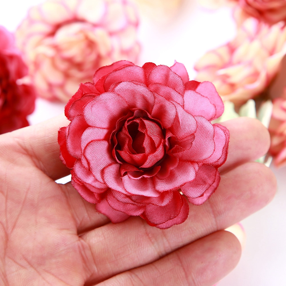 10pcs DIY Decor Decoration Supplies Birthday Party Wedding Scrapbooking Flower Heads