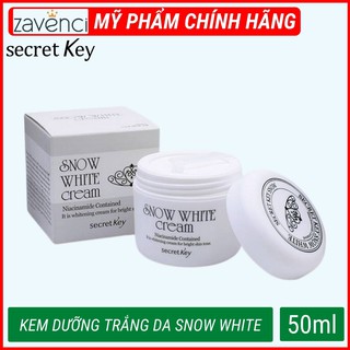 Kem Dưỡng Trắng SNOW WHITE Cream Secret Key Nâng Tone Cấp Ẩm Giúp Da Căng Mịn (50ml)