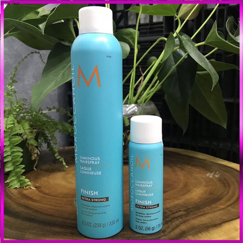 Gôm xịt giữ nếp tóc linh hoạt siêu cứng Moroccanoil Finish Luminous Hairspray EXTRA STRONG 330ml