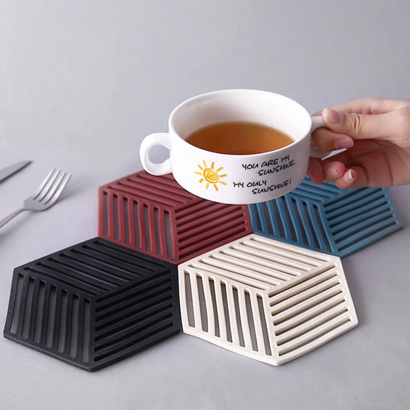 Miếng Lót Nồi Silicon, Đế Lót Nồi Bát Đĩa Cách Nhiệt Chất Liệu Silicon Chống Nóng