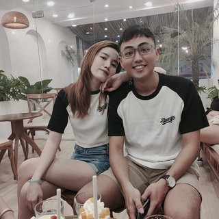 Áo Cặp Raglan STRANGER® Trắng - Đen