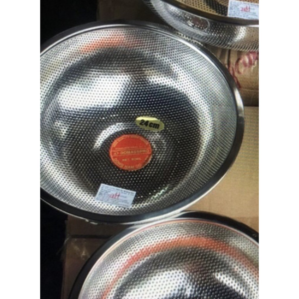 Mua Rổ rá Rá Inox Cao Cấp Chuẩn Hàng Dày Đẹp DOMASSPRO Rá Inox Vo Gạo ...