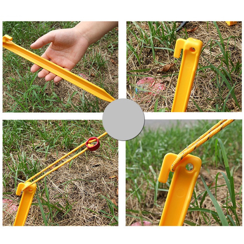 Cọc Dựng Lều Bằng Nhựa Siêu Nhẹ Chuyên Dụng Cho Cắm Trại / Bãi Biển