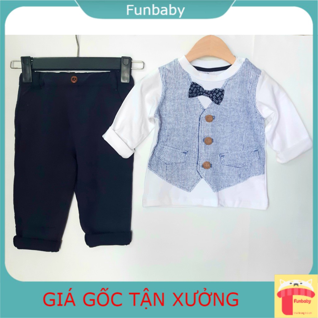 Bộ HM giả gile dài tay bé trai 1-6 tuổi