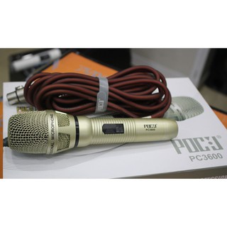 Micro karaoke có dây PDCJ PC3600 hát karaokehay, chống hú tốt, hút âm, độ nhạy cao - pdcj pc-3600