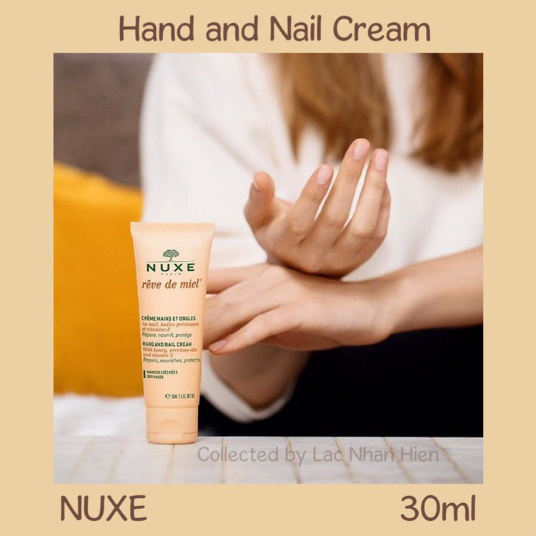 KEM DƯỠNG DA TAY VÀ MÓNG TAY NUXE CHIẾT XUẤT MẬT ONG VÀ DẦU THỰC VẬT ❤ NUXE RÊVE DE MIEL® HAND AND NAIL CREAM (30ml) | BigBuy360 - bigbuy360.vn