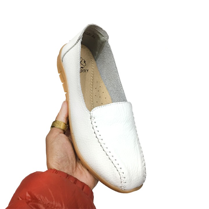 Giày Bệt Nữ Moca Da Bò Thái Lan Chuyên Đi Bộ BERRY Shoes LK82-020 | BigBuy360 - bigbuy360.vn