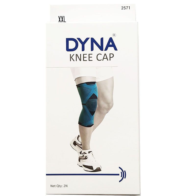 💕HOT SALE💕 Đai Cuốn Bảo Vệ Đầu Gối Tập Yoga, Gym Và Các Môn Thể Thao Khác (1 Đôi) - Dyna Knee Cap Premium Grey/Black