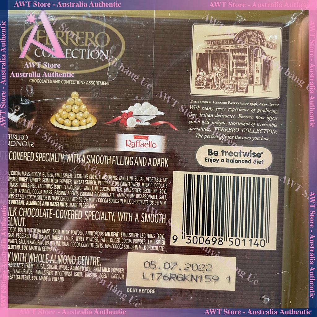 Socola Ferrero Rocher Gift box 14 viên, 15 viên, 16 viên