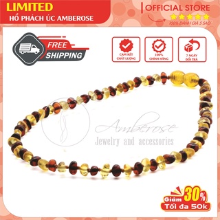 Vòng Cổ Amber Úc Cho Bé 0 - 10 tuổi ( Hạt Nhỏ ) VCABM2M HAT NHO