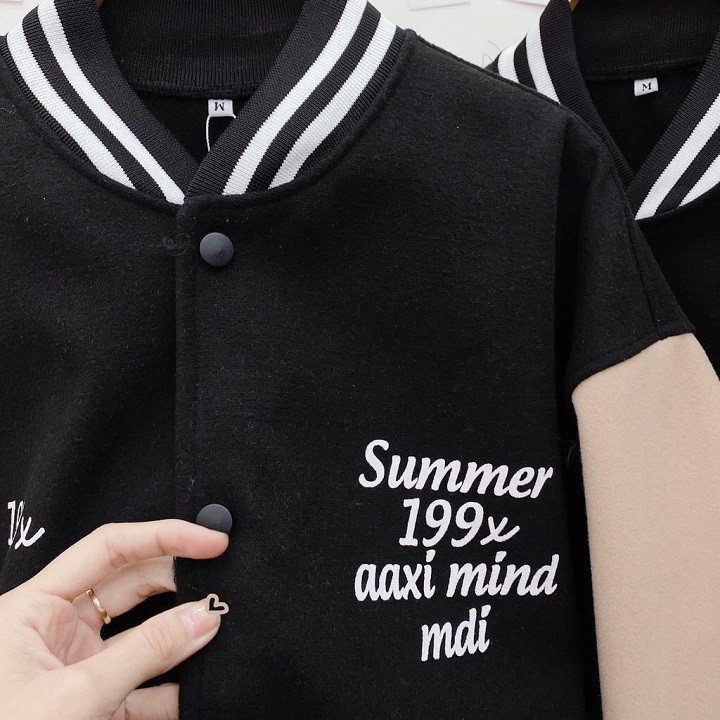 Áo Khoác Boomber Summer 199x Thun Nỉ Bông - Unisex Form Rộng Nam Nữ Couple Ulzzang KUN