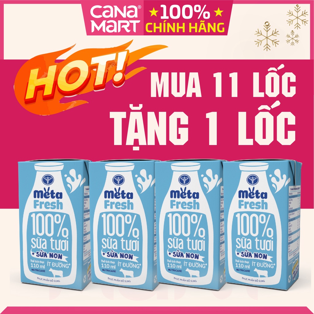Sữa nước Nutricare Meta Fresh Ít Đường (110ml)