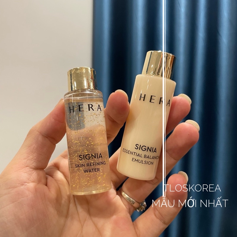 [Mẫu Mới] Nước Hoa Hồng/Sữa Sưỡng Hera Signia Water/Emulsion 20Ml -Chiết Xuất Hoa Thủy Tiên Và Vàng - Da Đẹp Sau  1 Tuần