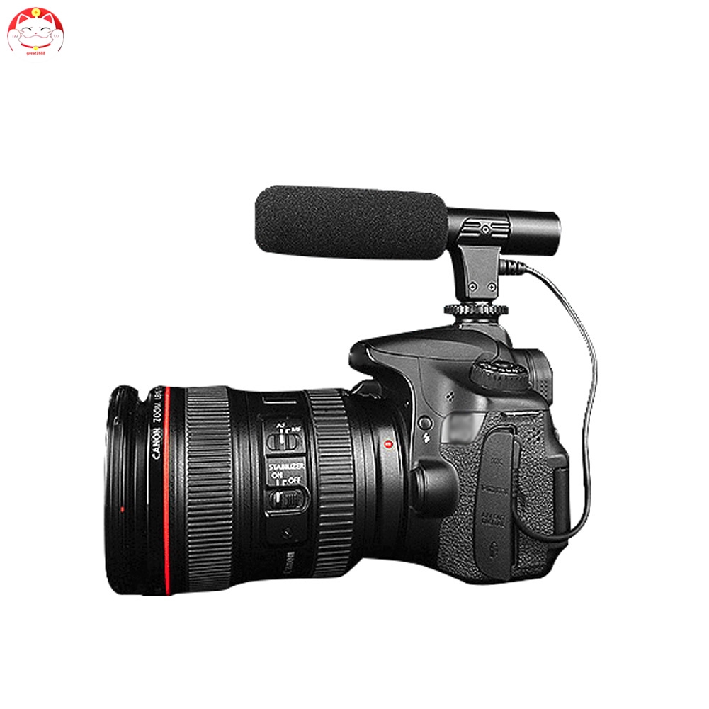 Micro Mở Rộng Jack 3.5mm Cho Máy Ảnh Canon Nikon Dslr Camera Dv