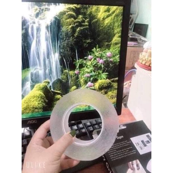 Băng dính 2 mặt siêu dính Nano trong suốt 3cm*3m dính mọi bề mặt tiện lợi