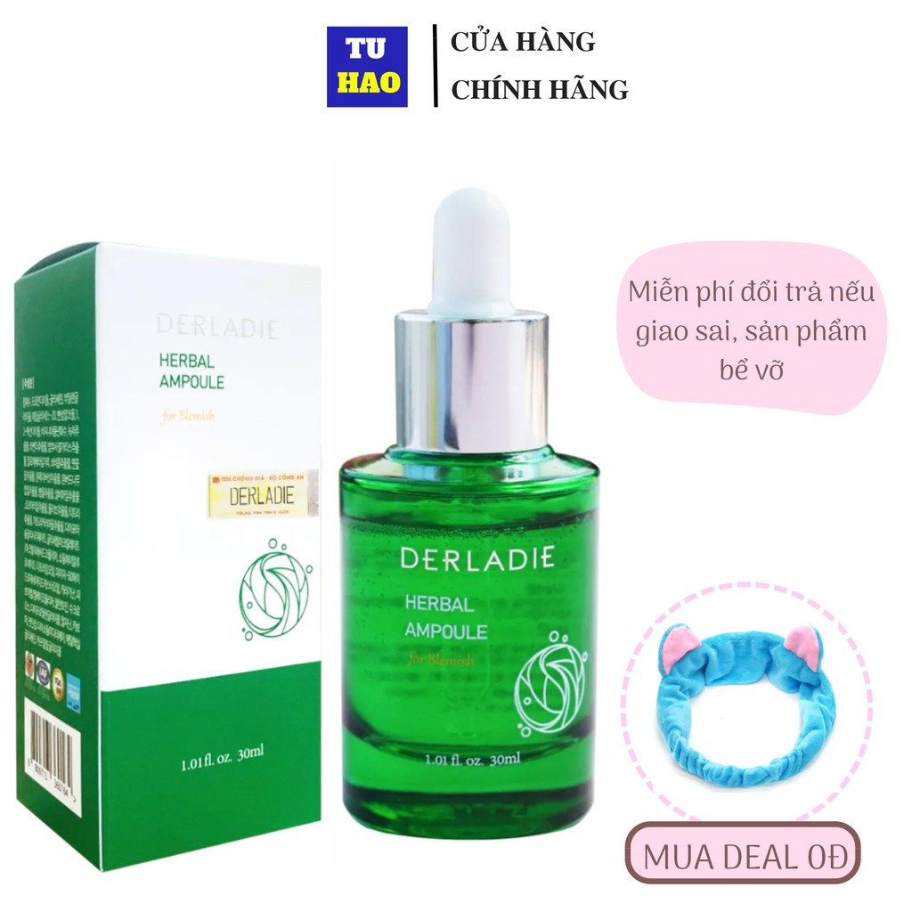 Tinh Chất Tràm Trà Giảm Mụn Serum Derladie Herbal Ampoule For Blemish 30ml - Từ Hảo