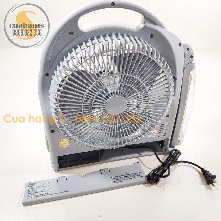 Quạt tích điện quạt mini có đèn SUNCA cao cấp - BH 12 tháng