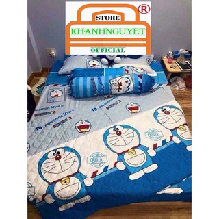 Bộ Chăn Ga Gối nệm Doreamon Poly Cotton