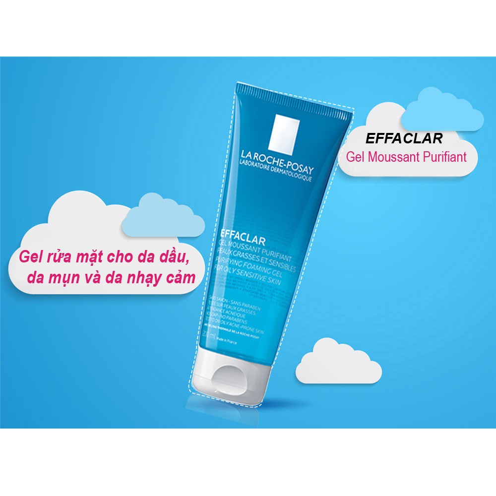 Gel Rửa Mặt La Roche-Posay Dành Cho Da Dầu, Nhạy Cảm 50ml | BigBuy360 - bigbuy360.vn