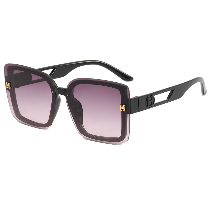 (JIUERBA) Kính Râm Thời Trang Oversized Không Gọng Phong Cách Phương Tây