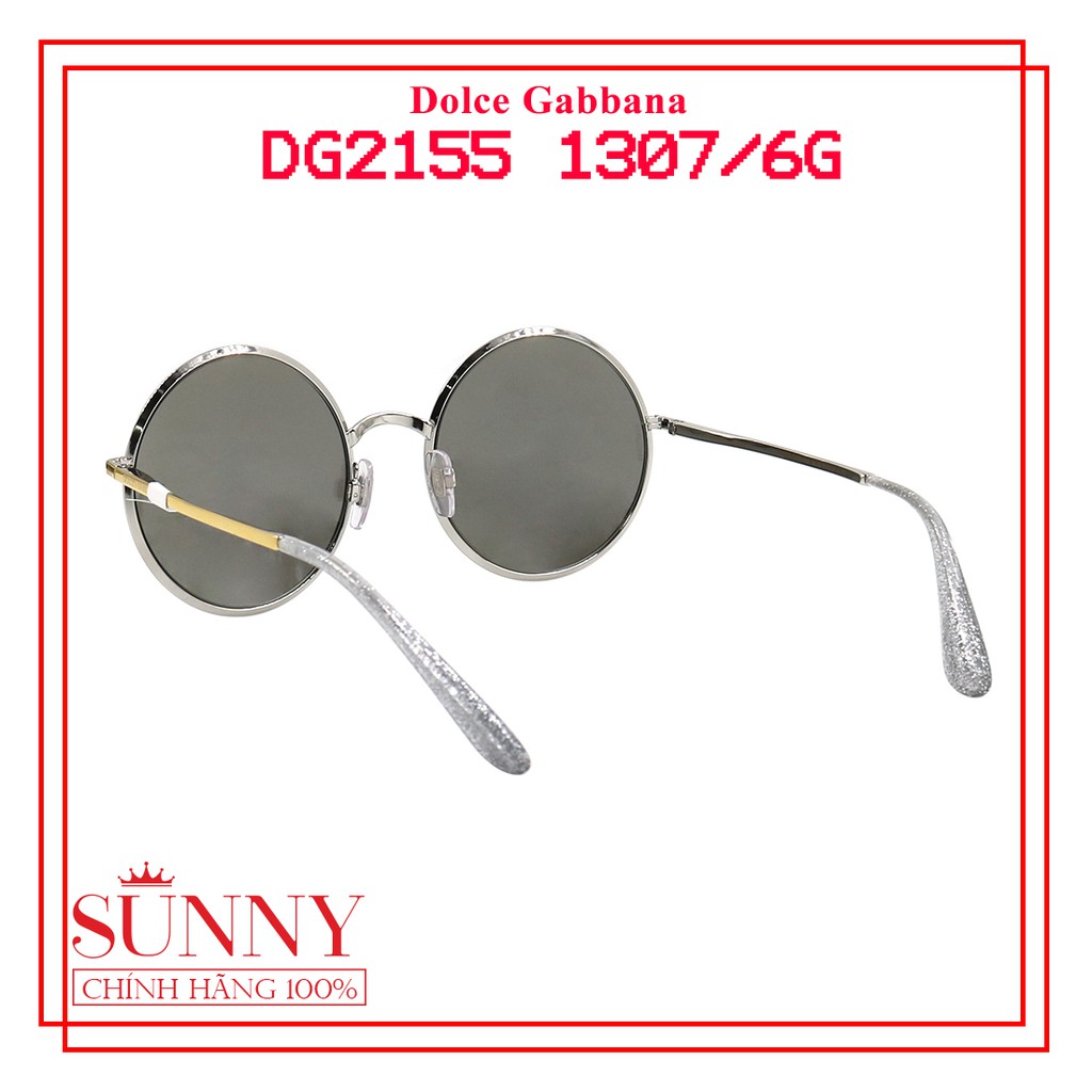 Kính mát chính hãng Dolce Gabbana DG2155 1307/6G màu sắc thời trang, thiết kế dễ đeo bảo vệ mắt