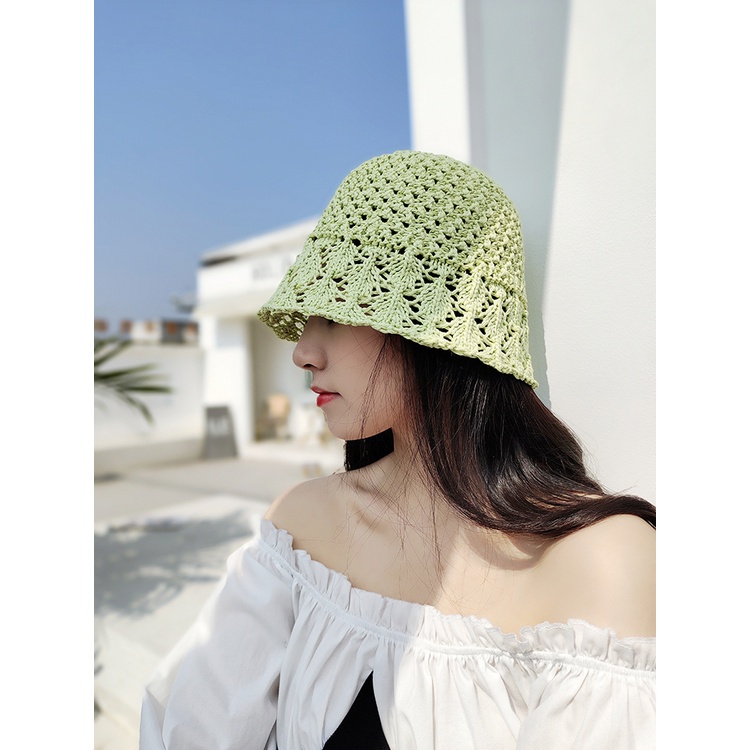 Mũ Cói Rộng Vành Thời Trang Biển Cho Nữ