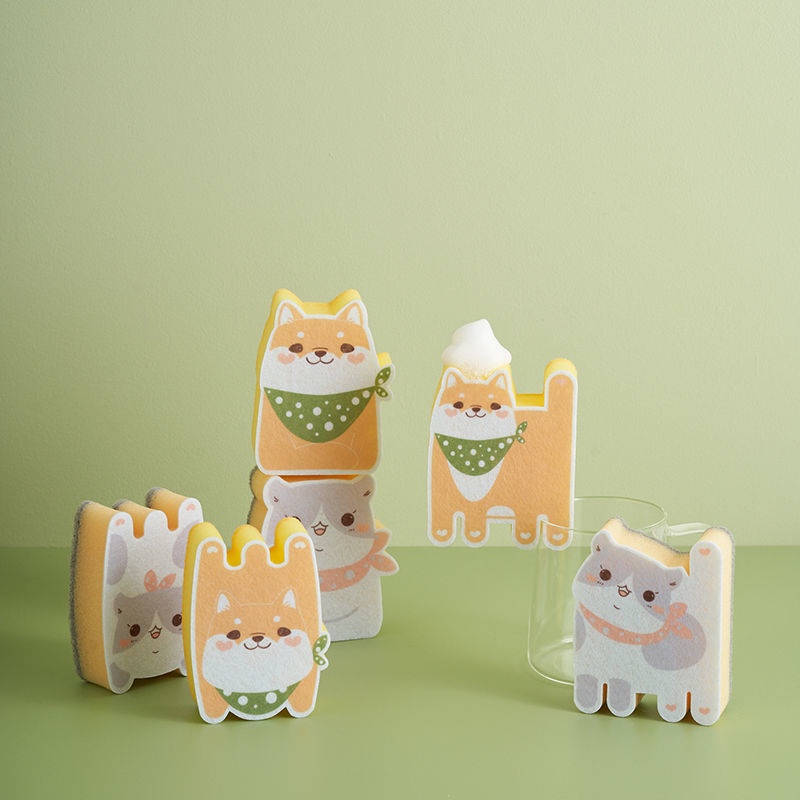 Set 3 Miếng Bọt Biển Rửa Chén Tiện Lợi Cho Nhà Bếp