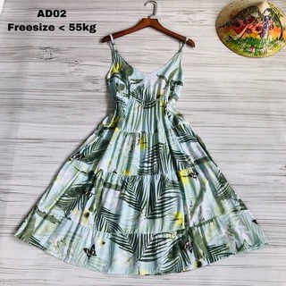 Đầm Mặc Nhà Tole Lanh 2 Dây