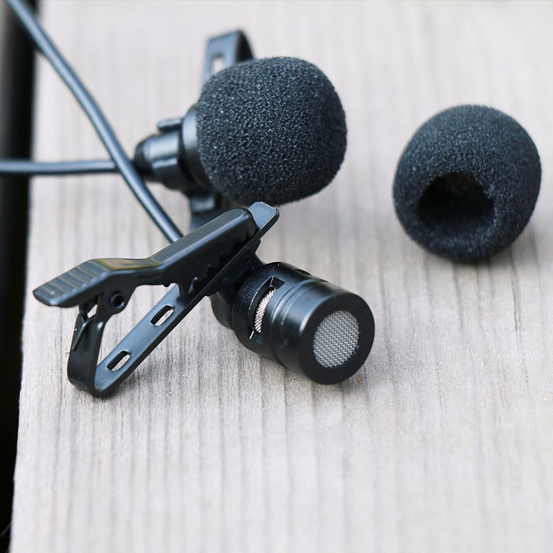 Micro cài áo 2 đầu mic cho điện thoại và máy ảnh AriMic Clip-on Dual Lavalier