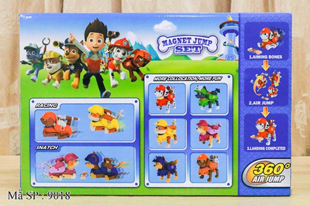 Mô hình Đội Chó Cứu Hộ - Paw Patrol Magnet Jump 360•