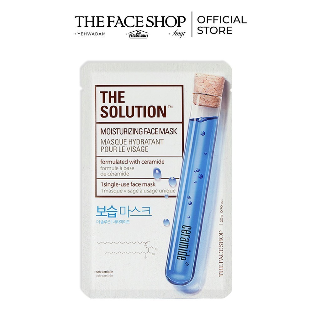 Hình ảnh Mặt Nạ Cung Cấp Ẩm TheFaceShop The Solution Moisturizing Face Mask 20g