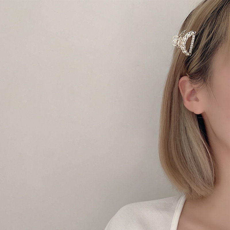 Kẹp tóc đính ngọc trai giả thời trang Hàn Quốc cho nữ