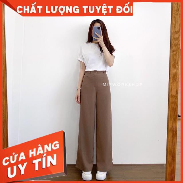 QUẦN TÂY SUÔNG DÁNG SIÊU DÀI 100cm vải dày đẹp ko giãn- hình thật shop chụp | BigBuy360 - bigbuy360.vn