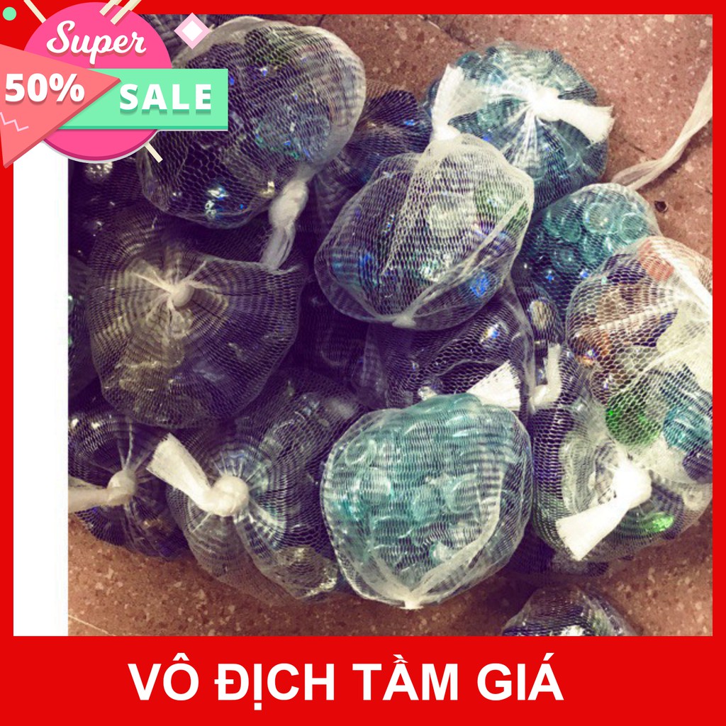 (Siêu Giàm Gía) sỏi thủy tinh trang trí bể cá 500g