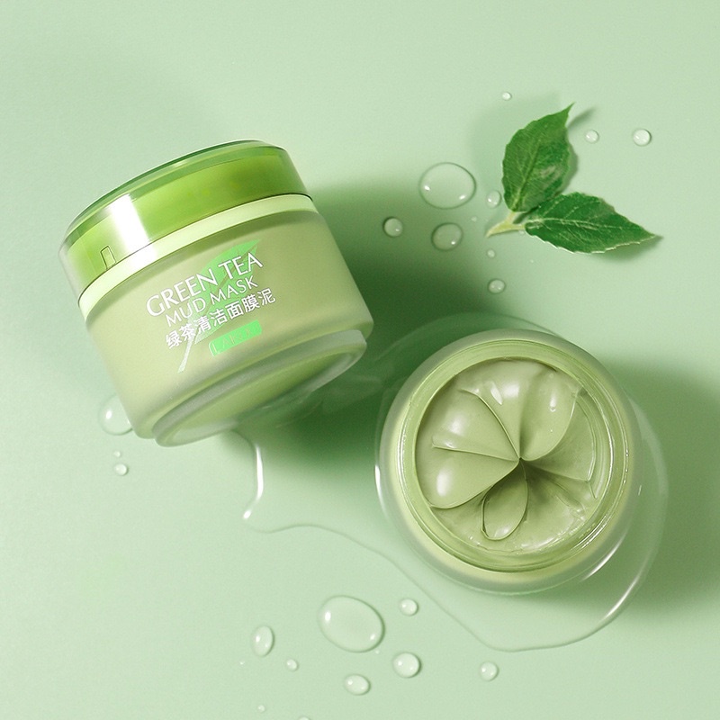 Mặt Nạ Trà Xanh Mụn Trắng Da MATCHA MASK LAIKOU 85g