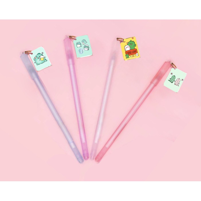 Bút khủng long sổ treo BST8 bút gel viết cute thần tượng hoạt hình