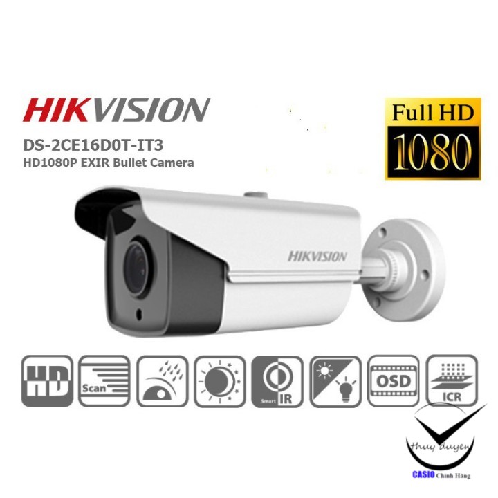 Camera HDTVI HIKVISION DS-2CE16C0T-IT3 , camera hik , đầu ghi camera hik , hikvision , cameara giám sát ,camera