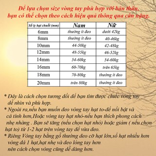 Vòng Tay chuỗi đá đen-Nhiều cỡ ly